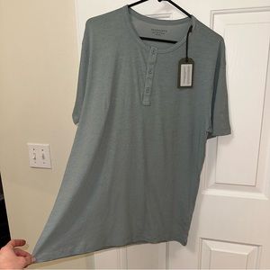 AllSaints Figure Short Sleeve Henley T-shirt